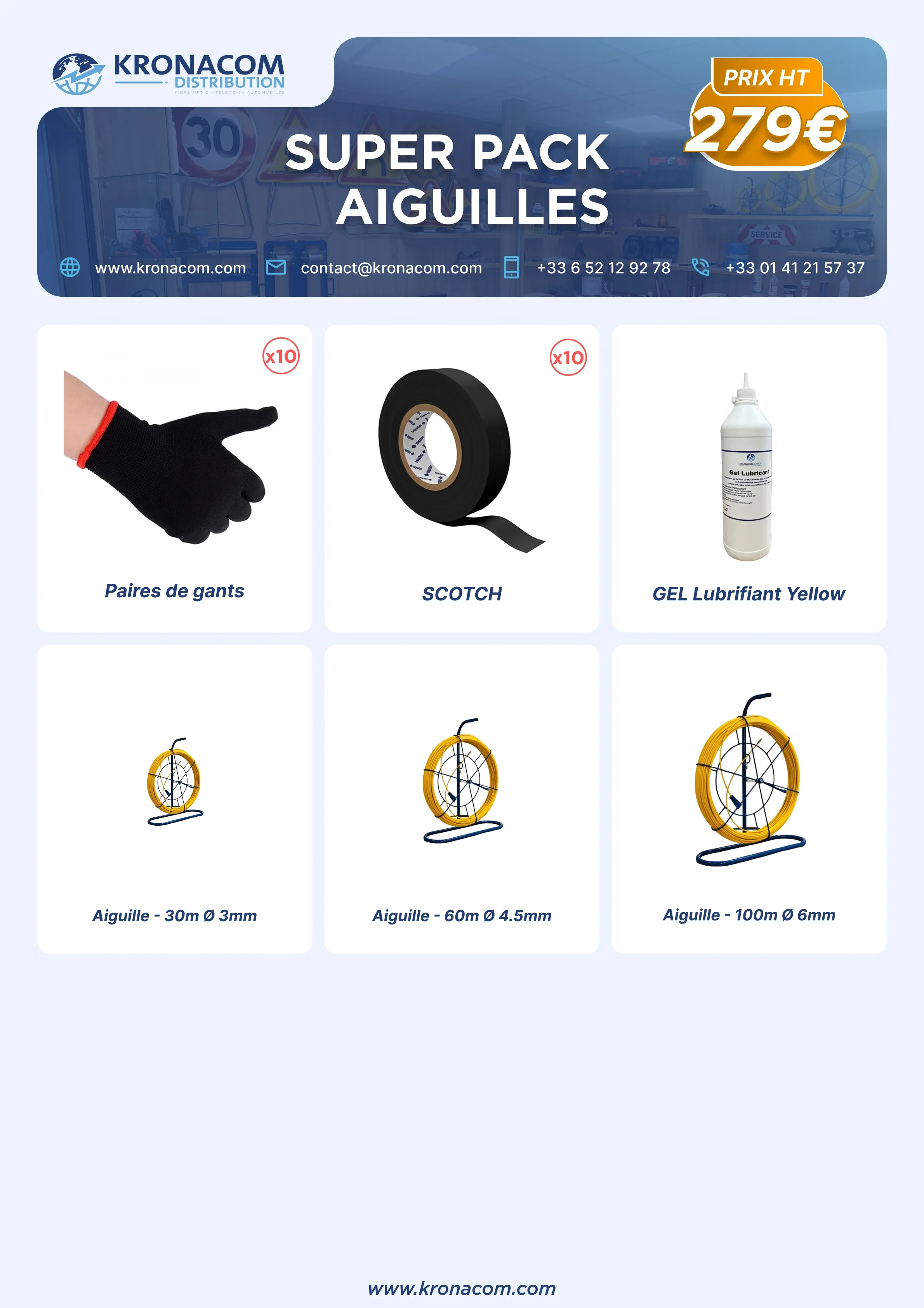 Super Pack AIGUILLES seulement à 279€